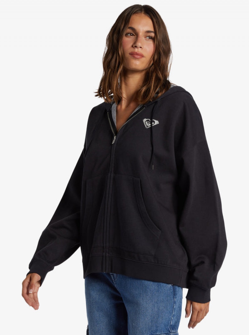 Sudadera con Capucha Roxy Lineup Oversized Zip-Up | 823AKHIVR