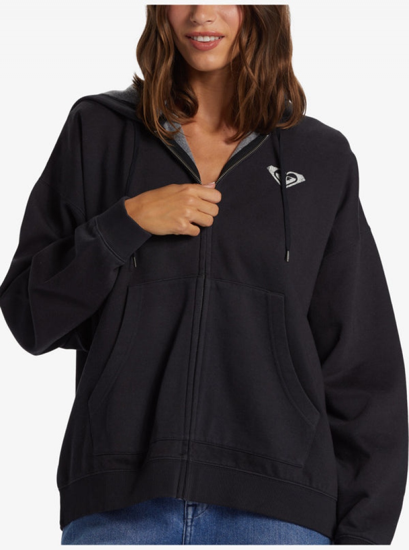 Sudadera con Capucha Roxy Lineup Oversized Zip-Up | 823AKHIVR