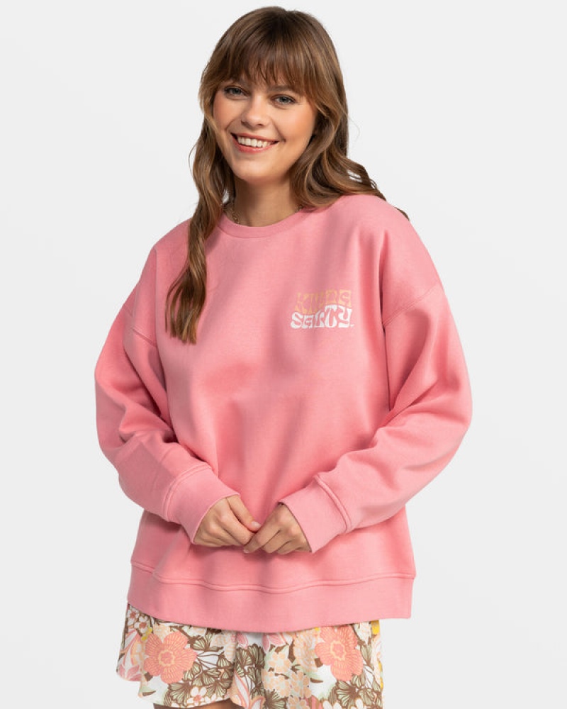 Sudadera con Capucha Roxy Morning Hike Crew Neck | 679VLHXEI