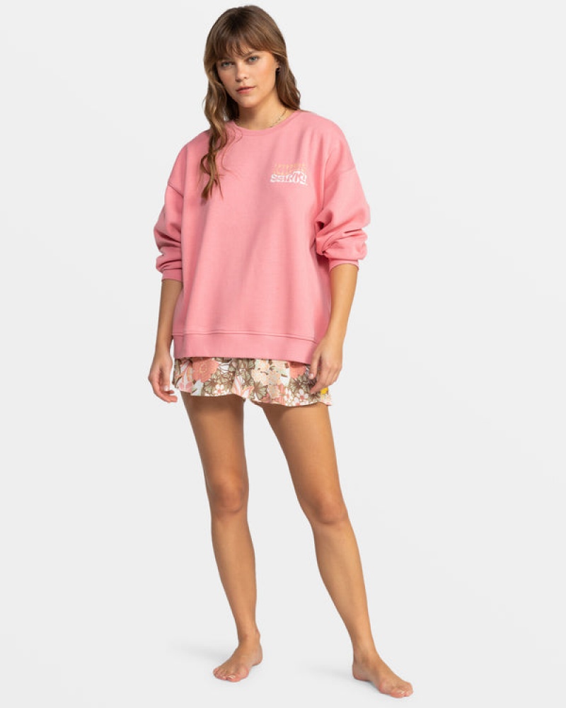 Sudadera con Capucha Roxy Morning Hike Crew Neck | 679VLHXEI