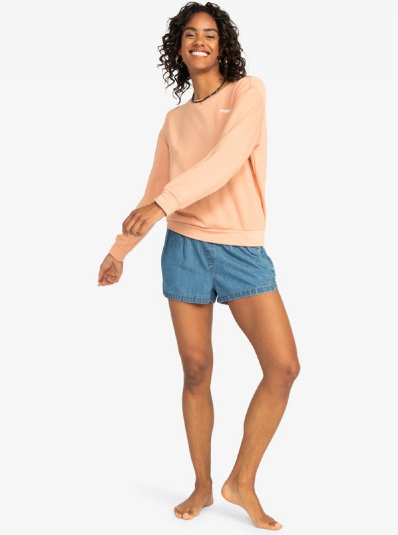 Sudadera con Capucha Roxy Surfing By Moonlight Crew Neck | 854HCPUQF