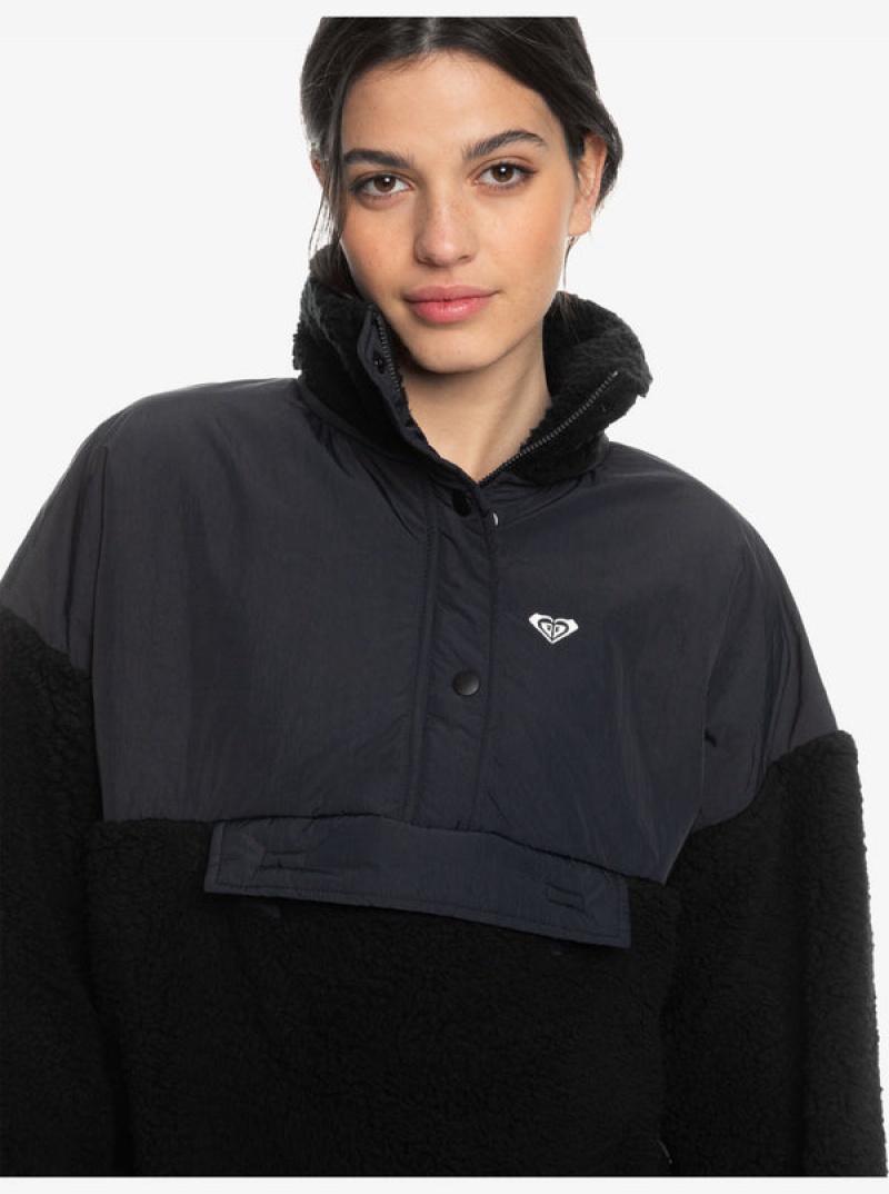 Sudadera con Capucha Roxy Waves Of Warmth Half-Zip Mock Neck Fleece | 637CBKEOR