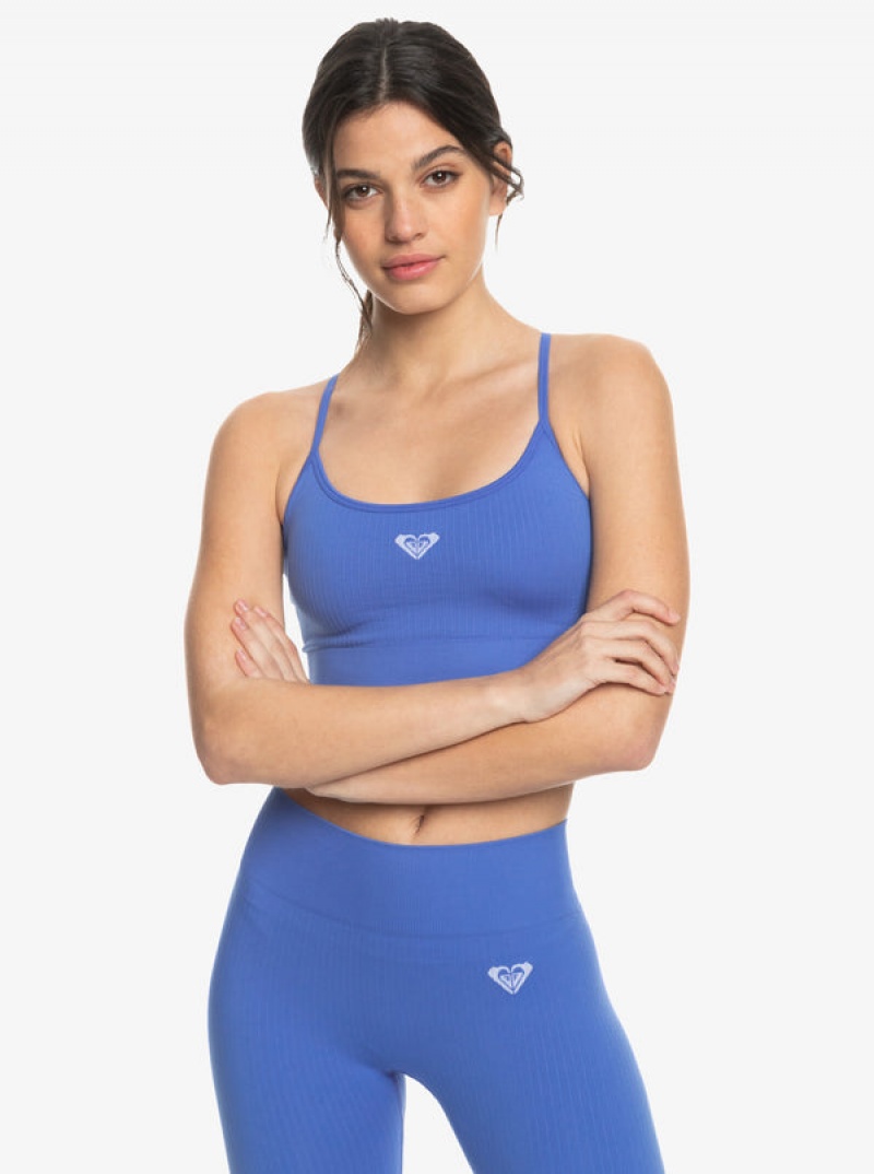 Tops Roxy Chill Out Seamless Rib Bra | 327UGSDHN