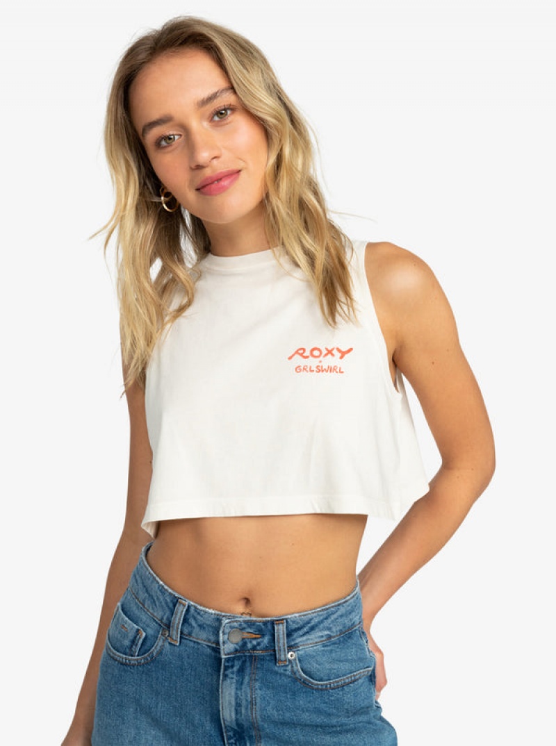 Tops Roxy Grl Swirl Cropped | 017DJYXKC