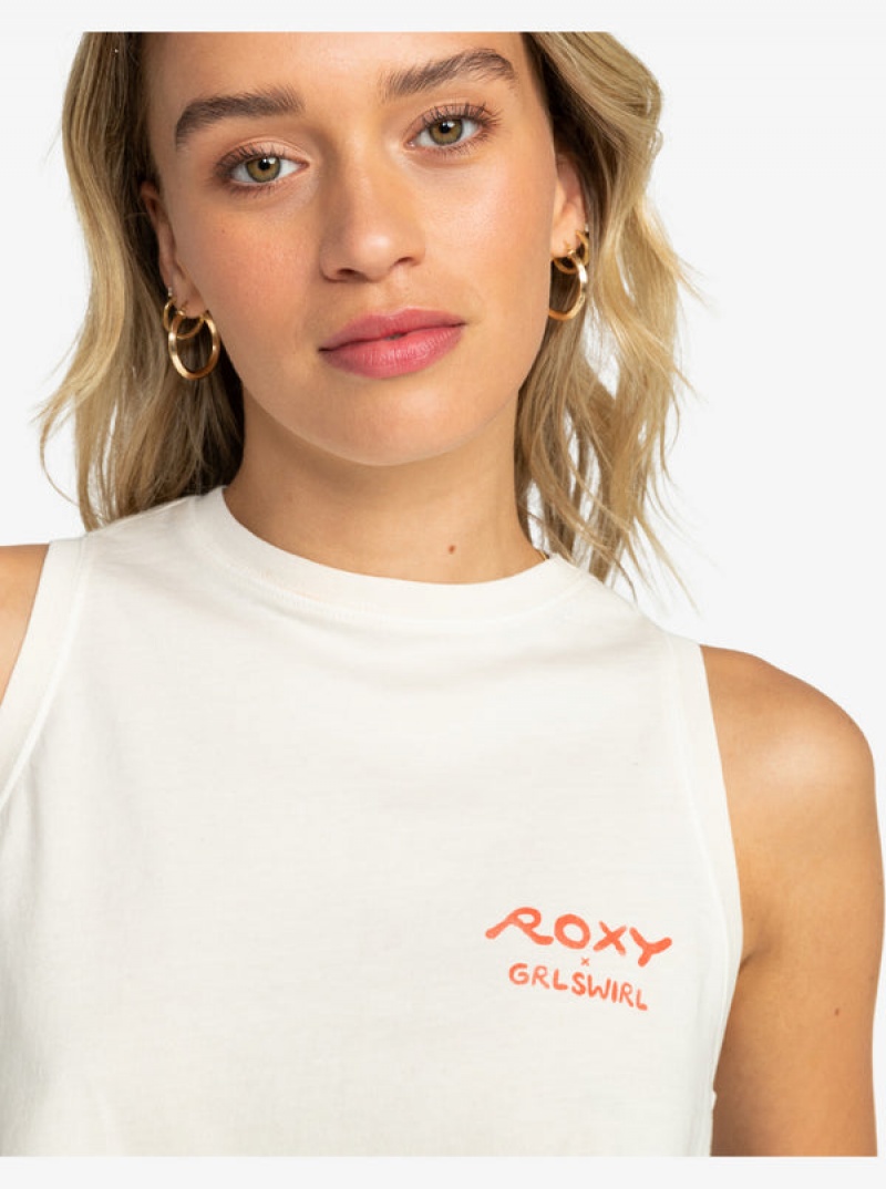 Tops Roxy Grl Swirl Cropped | 017DJYXKC