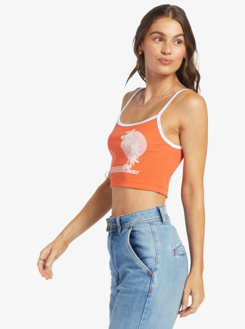 Tops Roxy Retro Surf Sin Manga Muscle | 402LKDFHQ