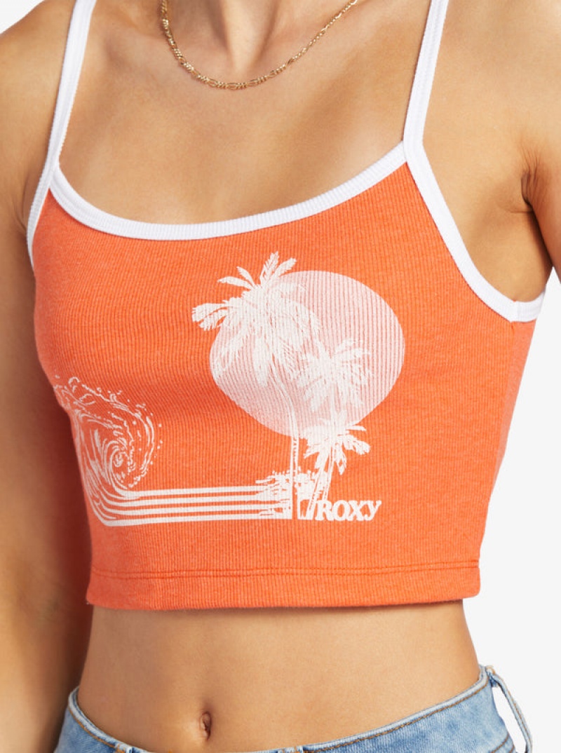 Tops Roxy Retro Surf Sin Manga Muscle | 402LKDFHQ