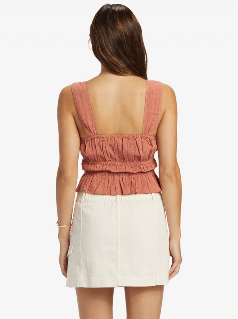 Tops Roxy Sunset Mist Ruched | 417JAQLKW