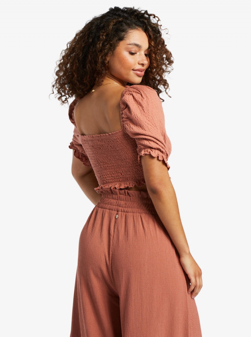 Tops Roxy Sunset Walks Puff Sleeve | 312LNXWQJ