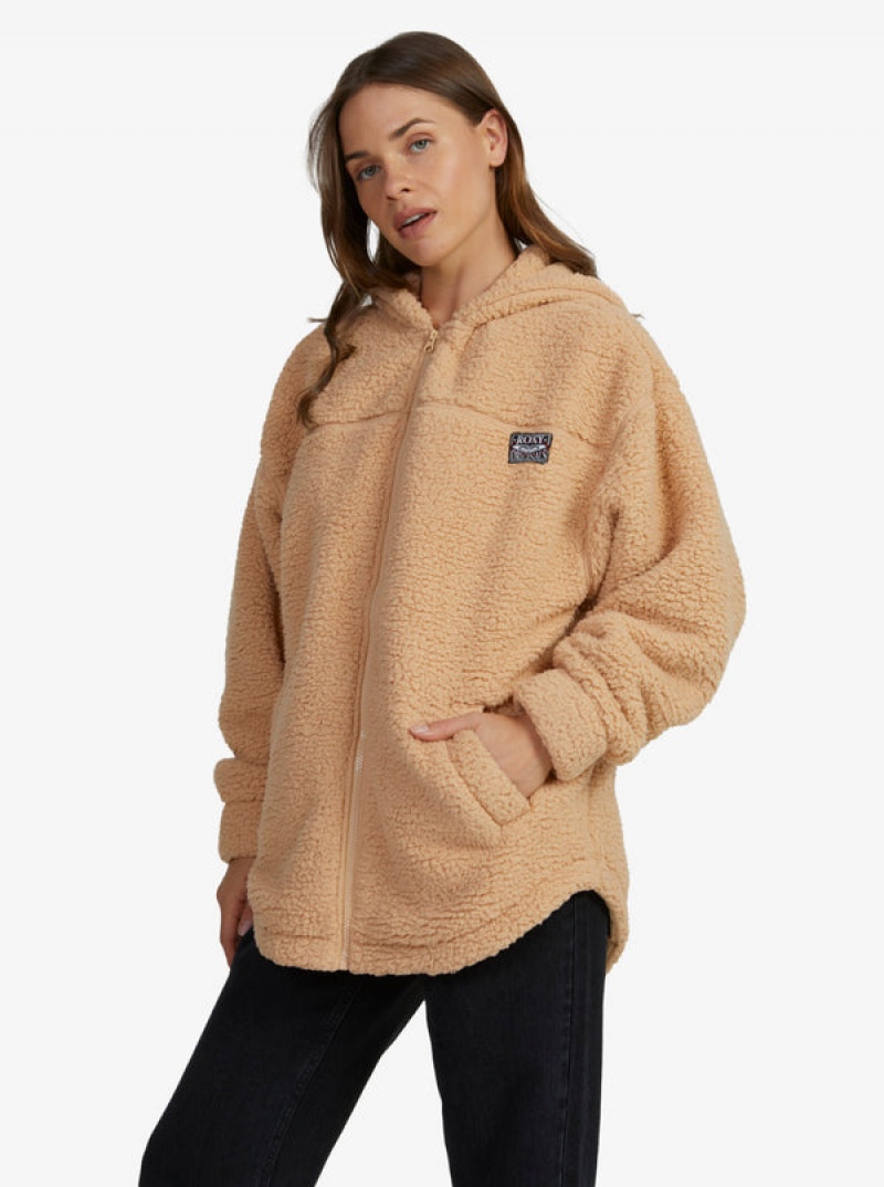 Tops Roxy Weekend Plans Polar Zip-Up Fleece | 580POIZBQ